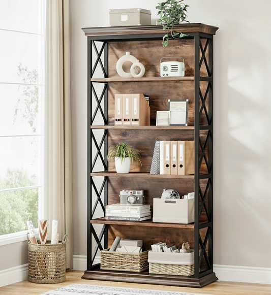 6-Tier Open Shelf Bookcase