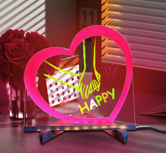 Light-Up Heart Message Board