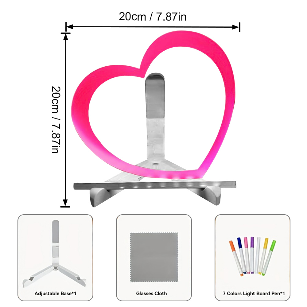 Light-Up Heart Message Board
