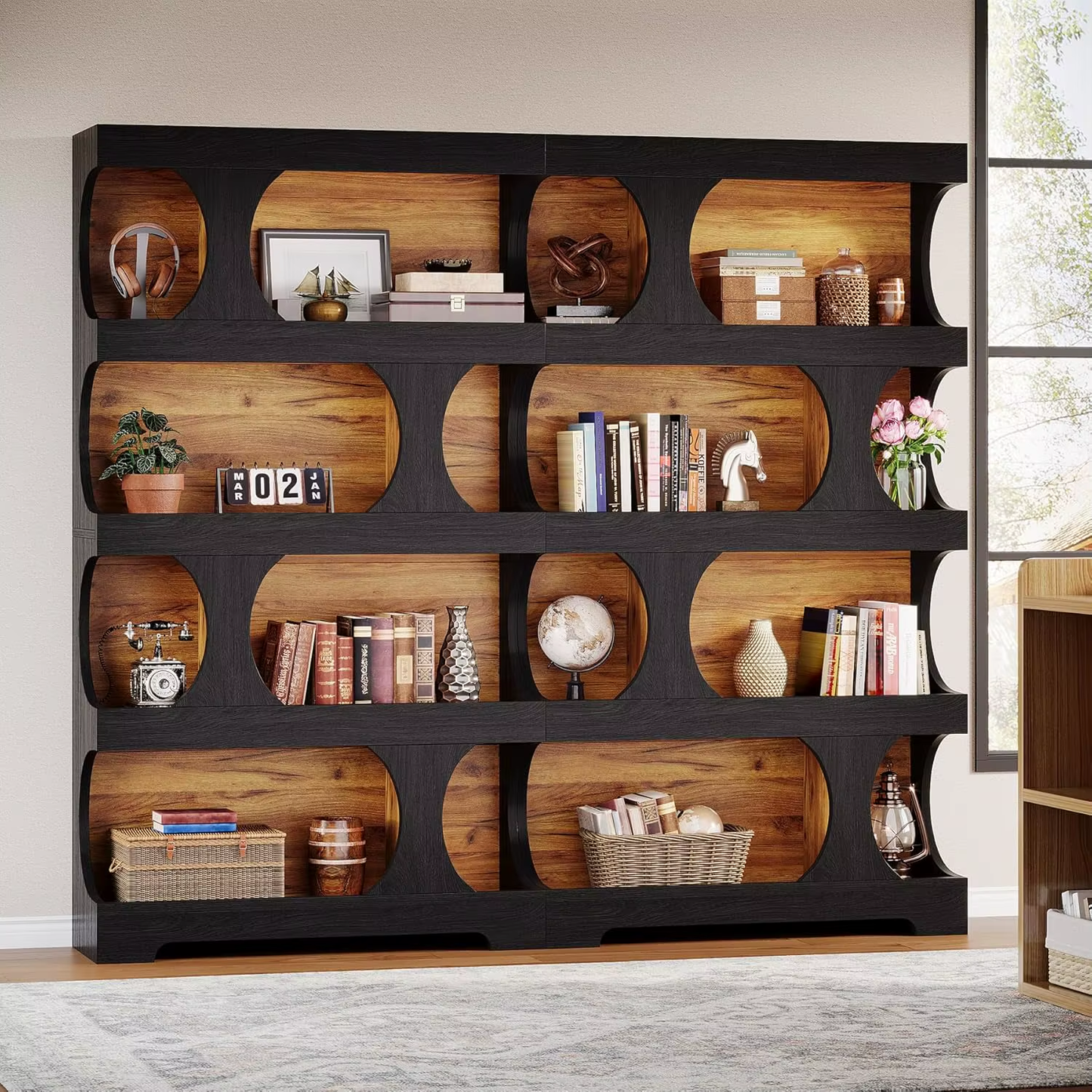 Modern Asymmetrical Bookshelf