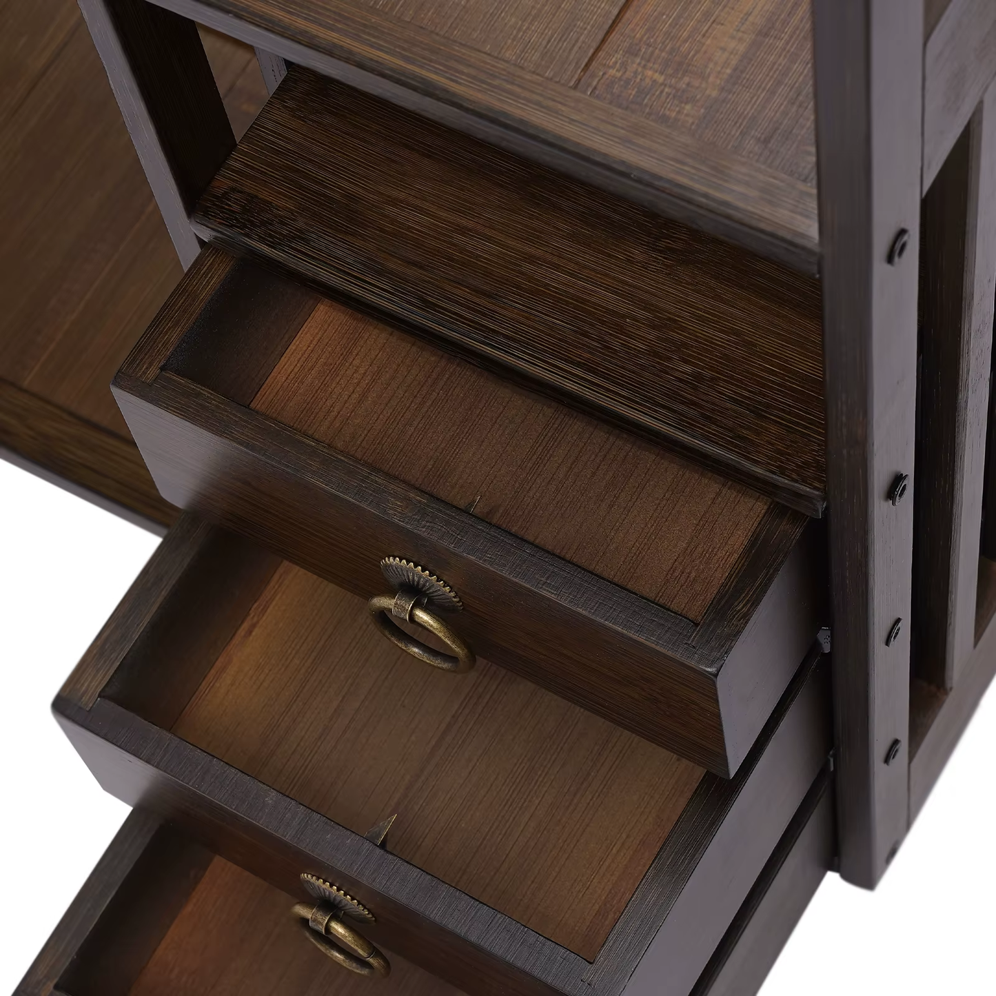 Bamboo Desktop Organizer with 3 Drawers